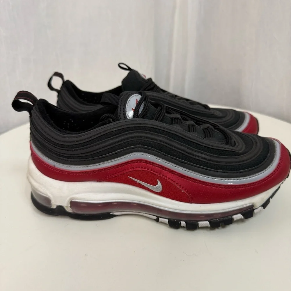NIKE Air Max 97 SE GS 'Black Varsity Red' - Picture 3 of 13